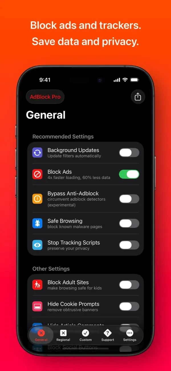 AdBlock Pro для Safari screenshot 2