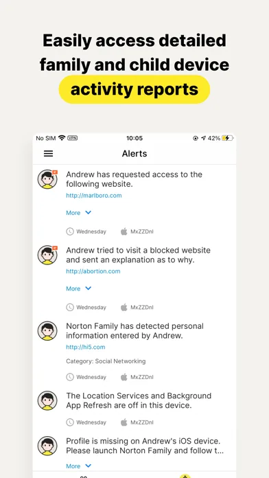 Norton Family screenshot 5