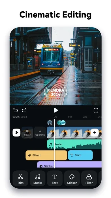 Filmora - Editor de videos IA screenshot 1