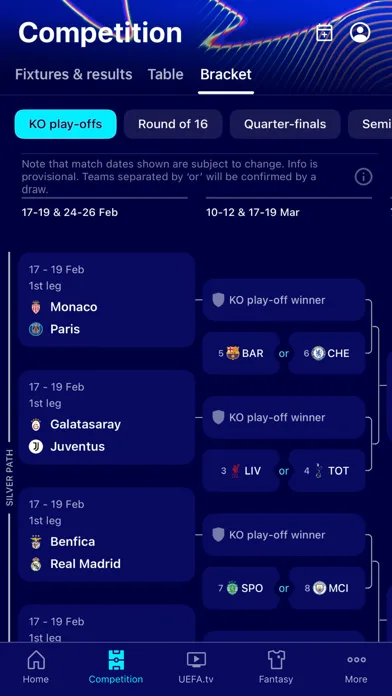 Лига чемпионов УЕФА screenshot 2