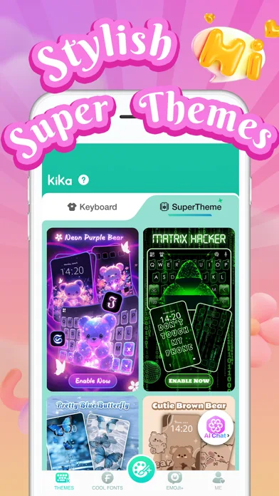 Клавіатура Kika: теми, шрифти screenshot 3