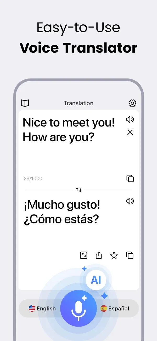 Голосовой переводчик оффлайн. screenshot 1