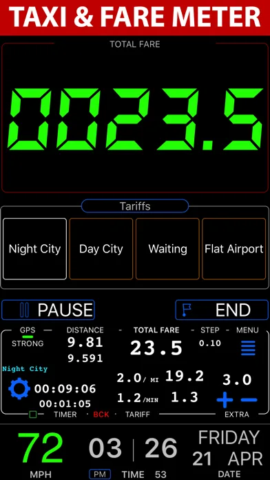 Таксометр. GPS счётчик такси screenshot 1