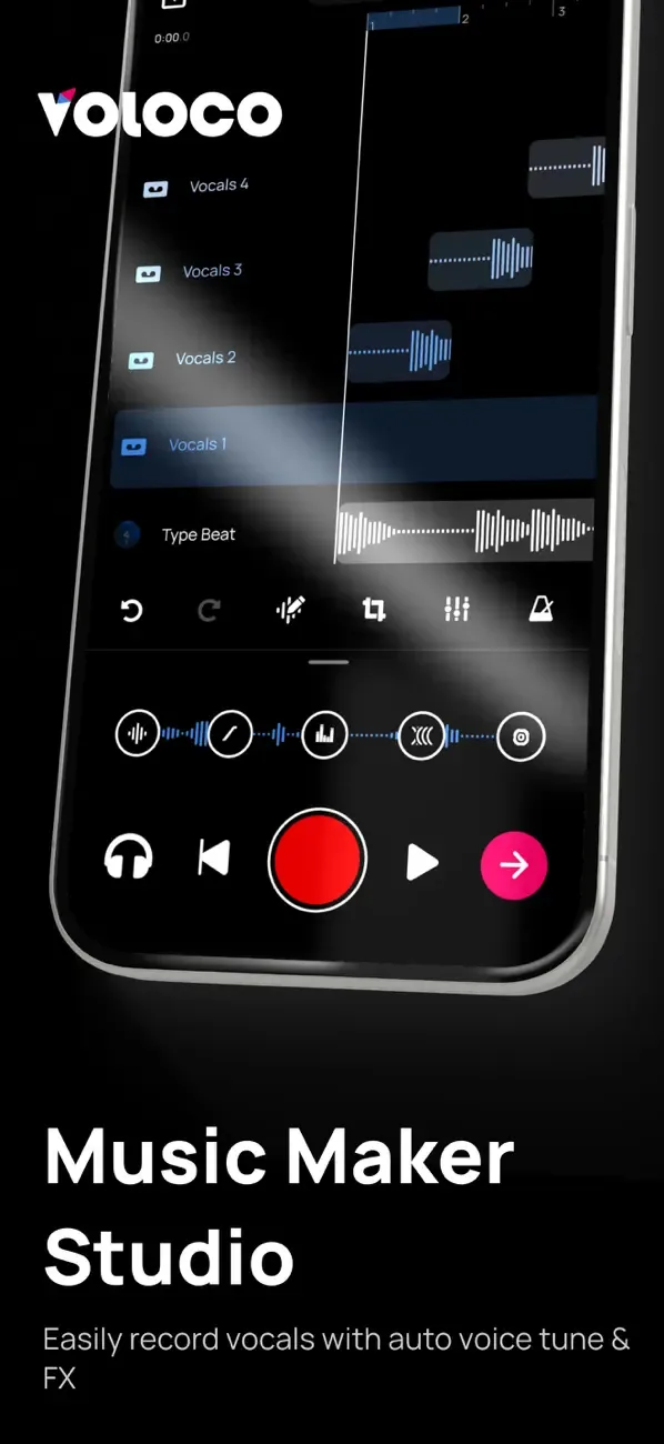Voloco: студія запису вокалу screenshot 1