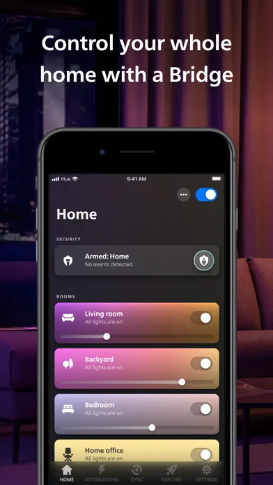 Philips Hue screenshot 2