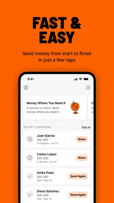 Ria Money Transfer screenshot 2