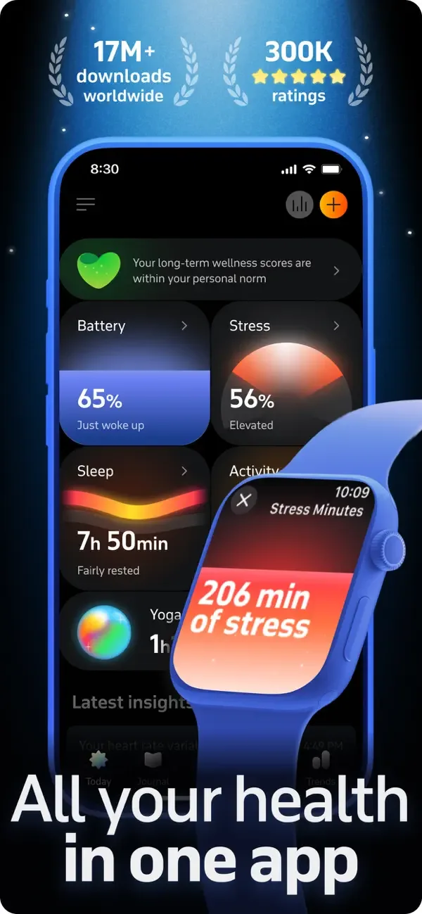 Welltory: Сердце и пульсометр screenshot 1