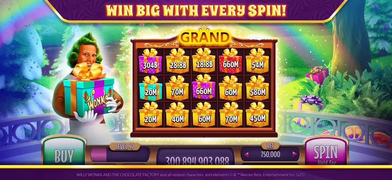 Игровые автоматы: Wonka Slots screenshot 2