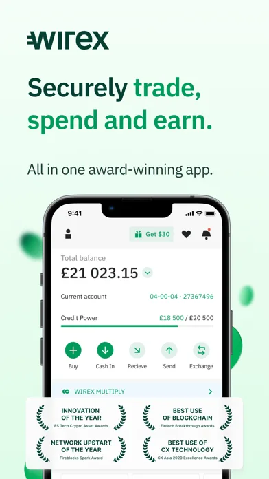 Wirex: Compra Cripto y Bitcoin screenshot 1