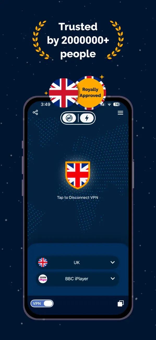 VPN UK - Free VPN and Browser screenshot 2