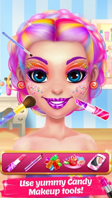 Игра про сладкий макияж screenshot 2