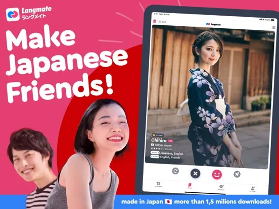 Langmate-Chatea con japoneses screenshot 1