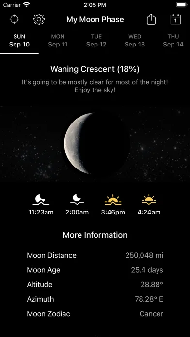 Mi Fase Lunar screenshot 1