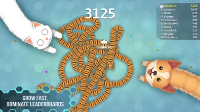 Snake .io Games Fighting Party screenshot 4