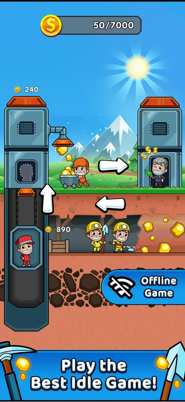 Idle Miner Tycoon: симуляторы screenshot 1