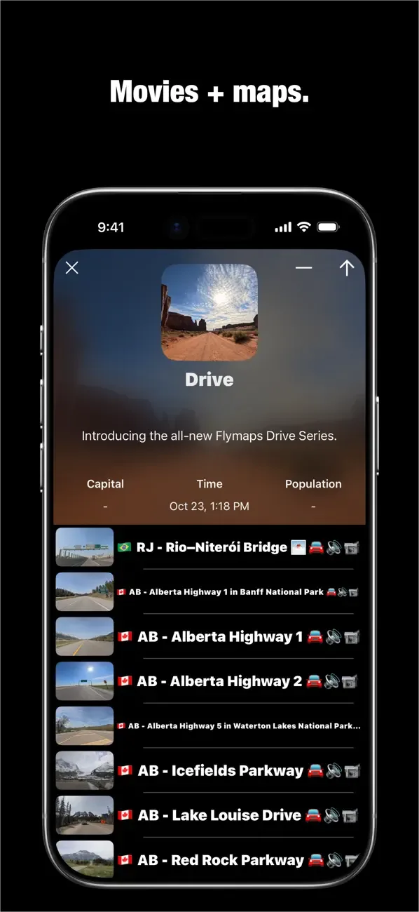 Flymaps - карта, звук, фільм screenshot 4