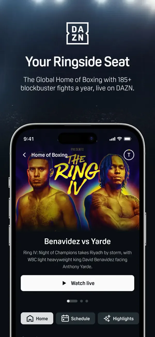 DAZN: Stream Live Sports screenshot 2