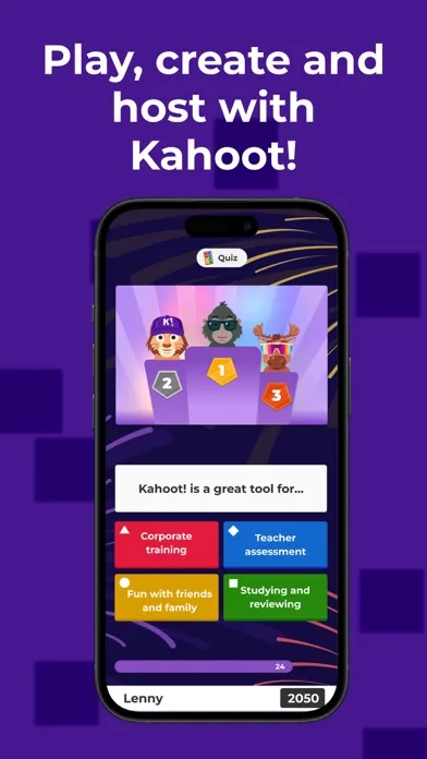 Kahoot! - Juega y crea quizzes screenshot 1