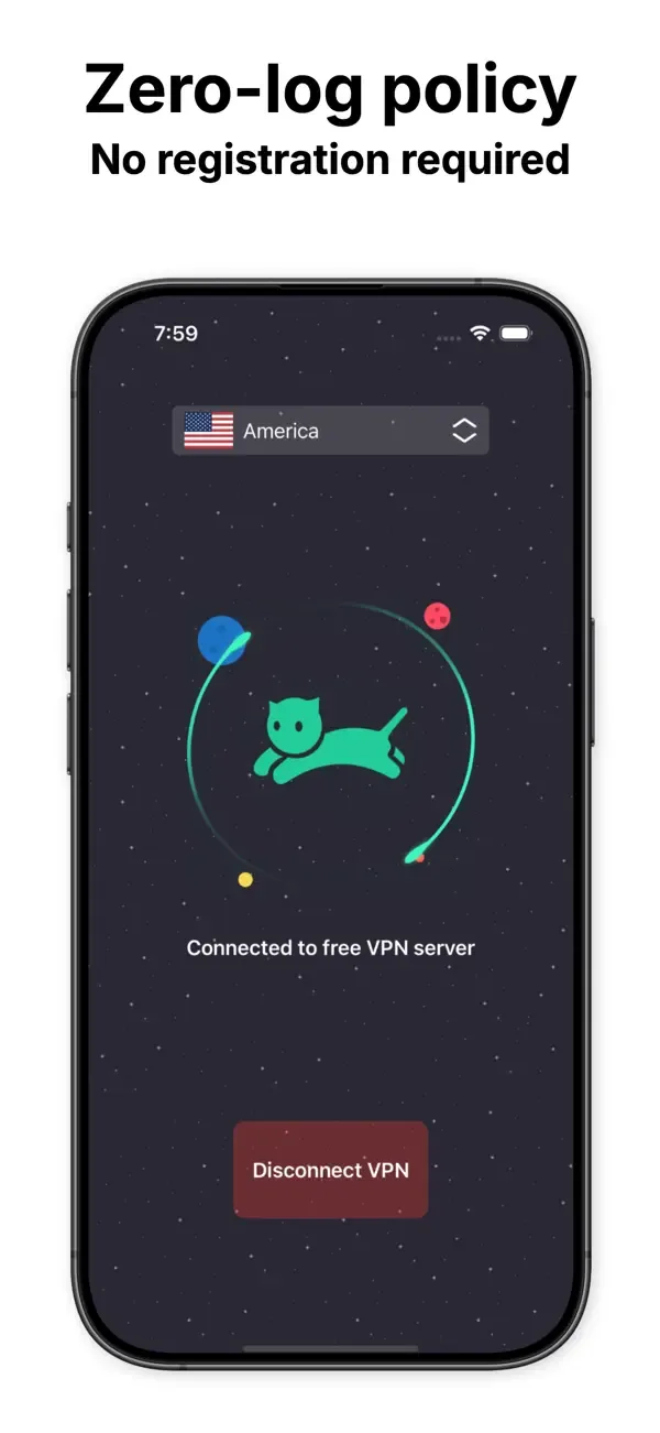 VPN cat быстрый безопасный ВПН screenshot 2