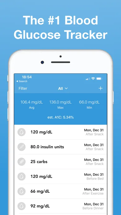Diabetes Log screenshot 1
