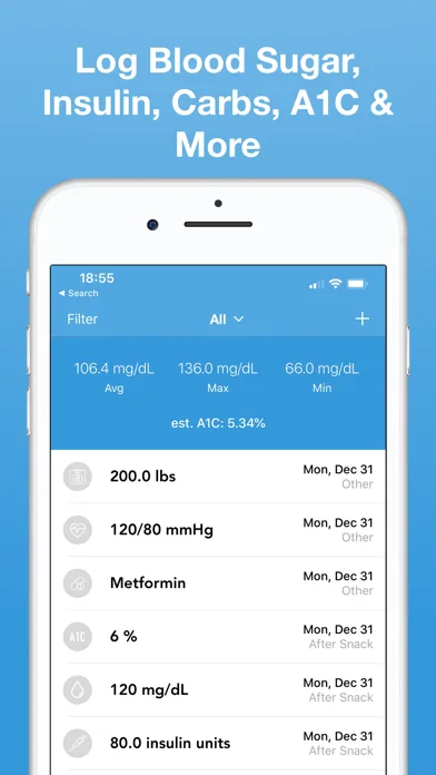 Diabetes Log screenshot 2