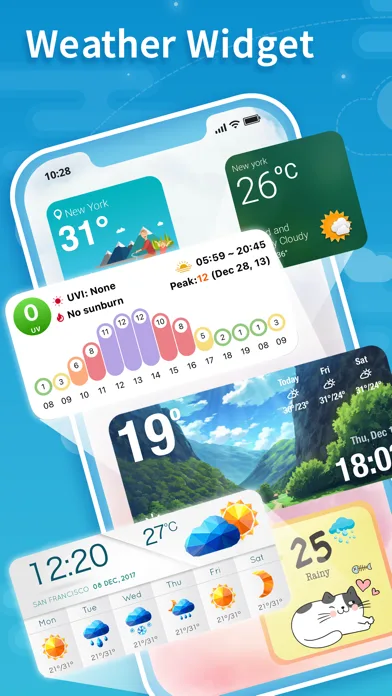 Widget del Tiempo - SkyFlip screenshot 1