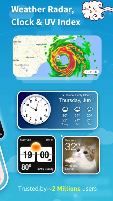 Widget del Tiempo - SkyFlip screenshot 2