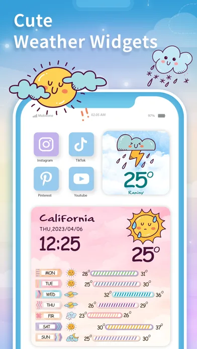 Widget del Tiempo - SkyFlip screenshot 4