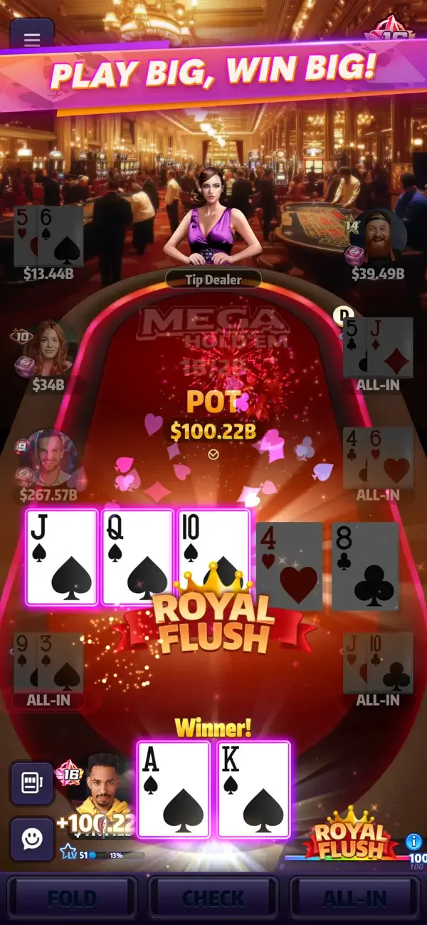 Mega Hit Poker: Texas Holdem screenshot 2