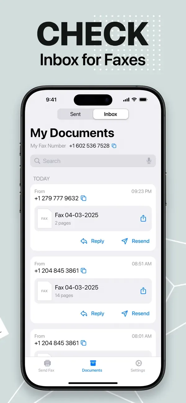 Fax - отправьте факс с iPhone screenshot 3