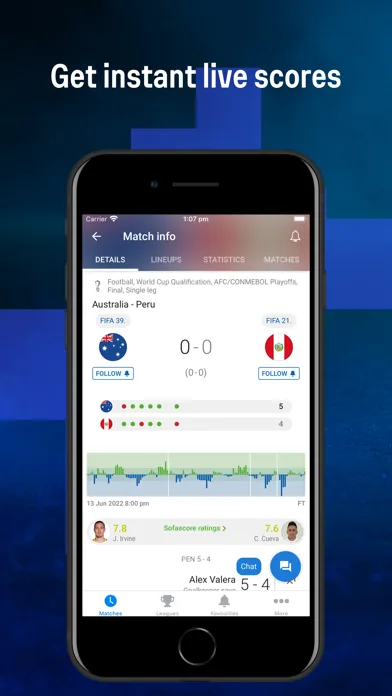 Sofascore: Mis marcadores screenshot 2