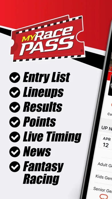 MyRacePass screenshot 1