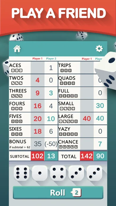 Yazy yatzy dice game screenshot 4