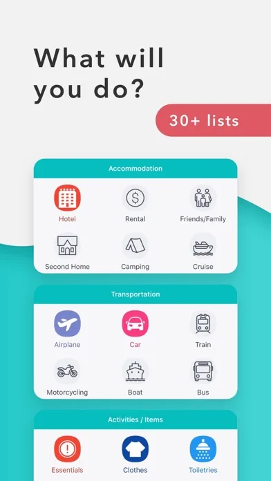 Packr Чеклист для чемодан screenshot 2