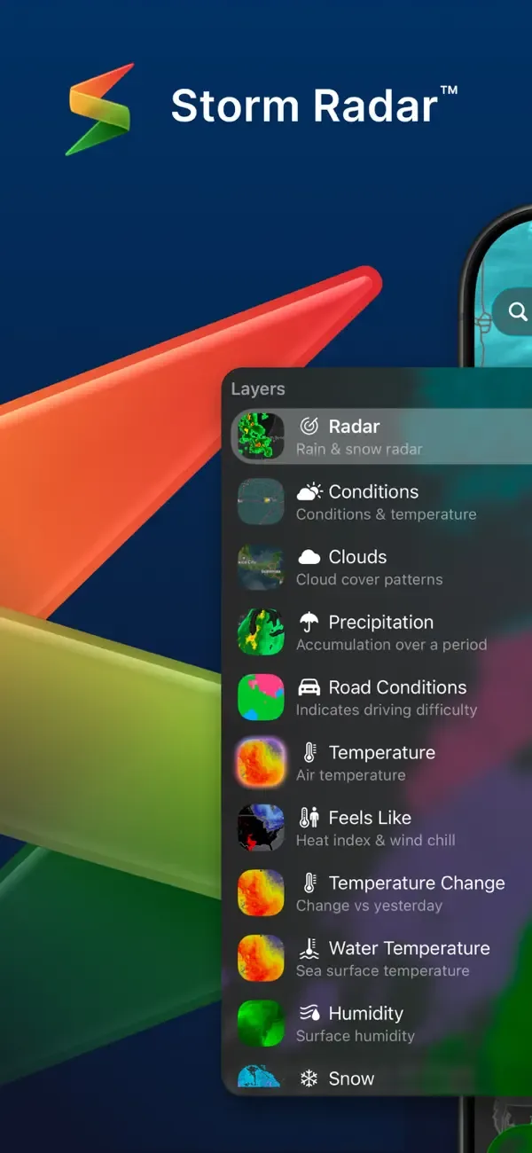 Storm Radar: mapa del tiempo screenshot 2
