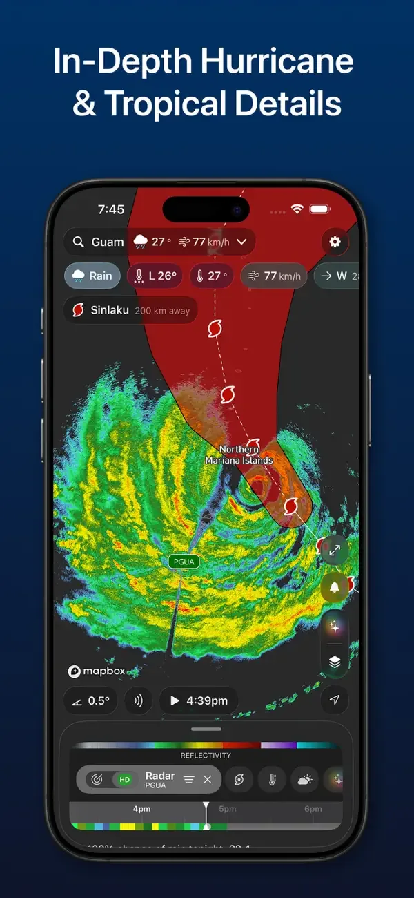 Storm Radar: mapa del tiempo screenshot 5