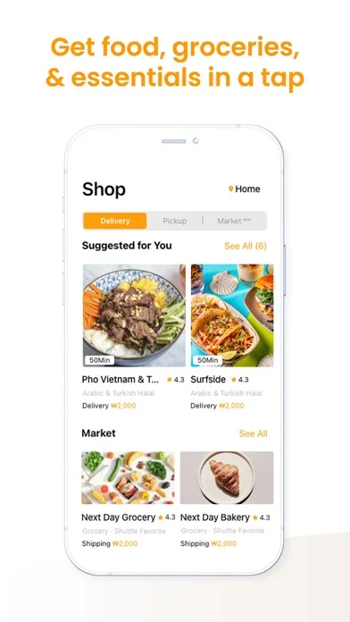 Shuttle: Food Delivery Korea screenshot 3