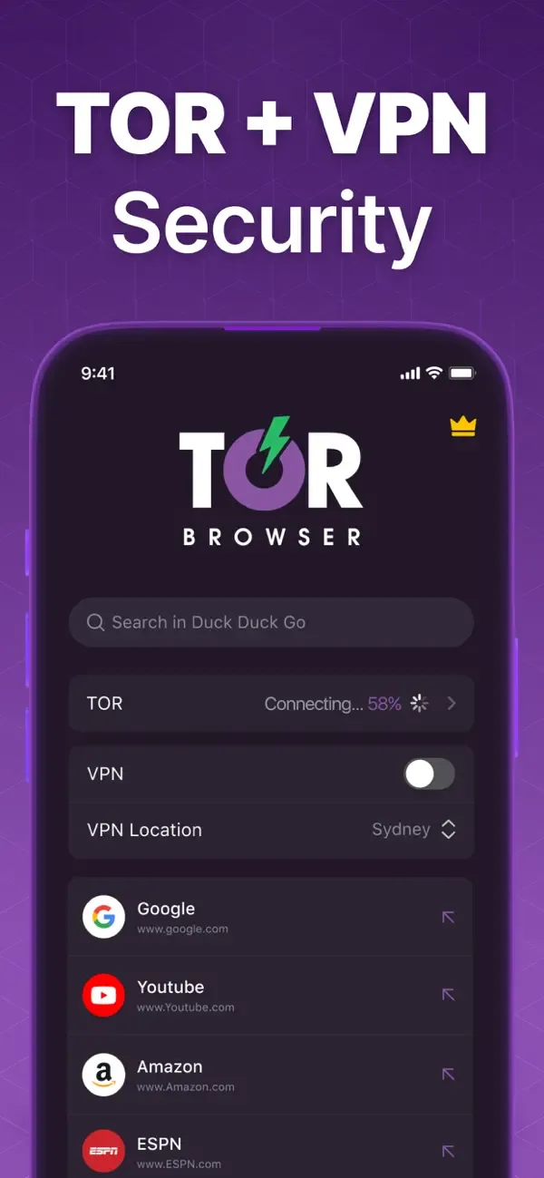 TOR Navegador - Incognito Web screenshot 3