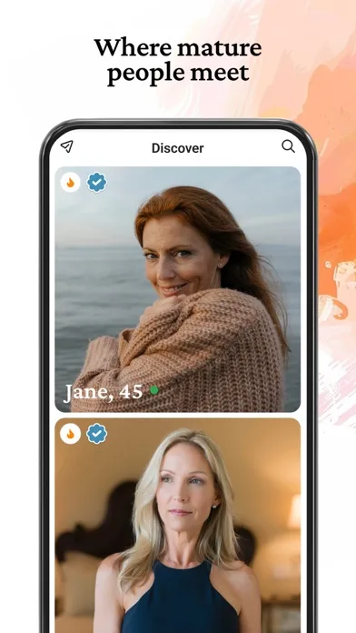 DateMyAge conocer personas 40+ screenshot 2