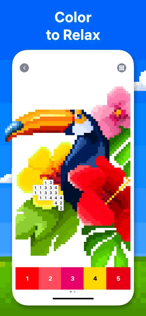 Pixel Art - Розмальовка screenshot 1