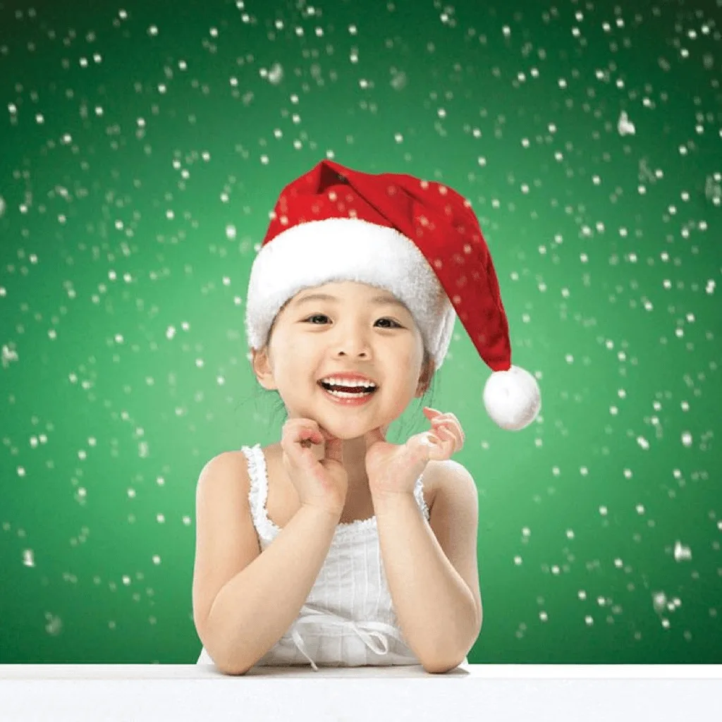 Christmas Sticker & Santa Hat