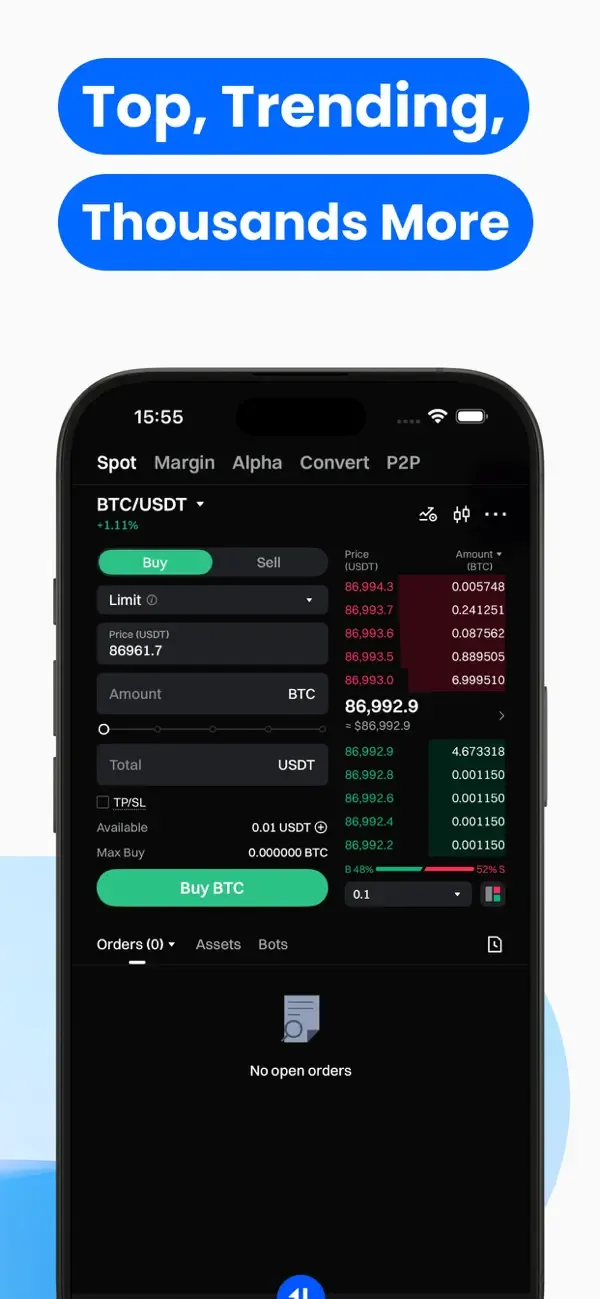 Gate: Біткойн і біржа screenshot 3
