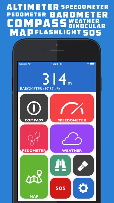 Altimeter GPS - Hike & Trek screenshot 1