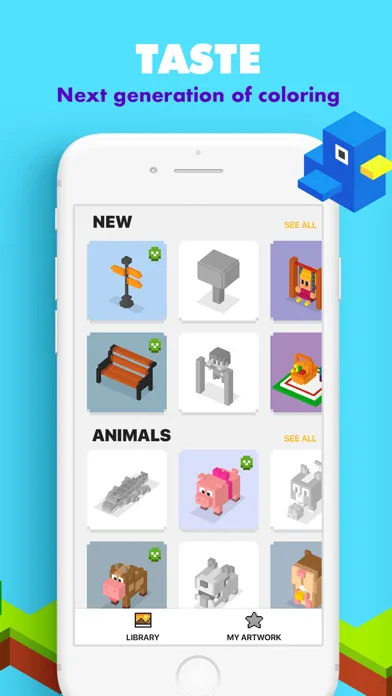 UNICORN 3D Pixel: Раскраска screenshot 3