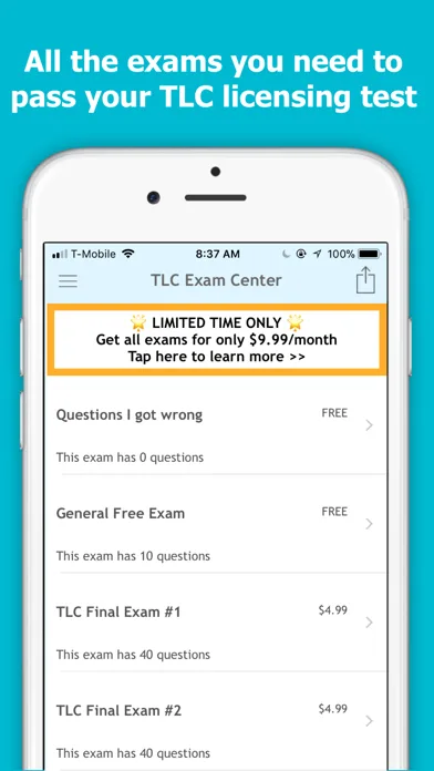 TLC Exam Center: Prep & Study screenshot 3