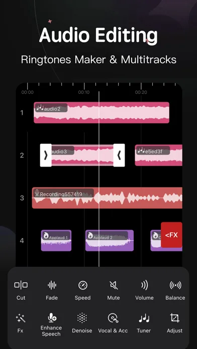 Editor de Audio -music trimmer screenshot 1