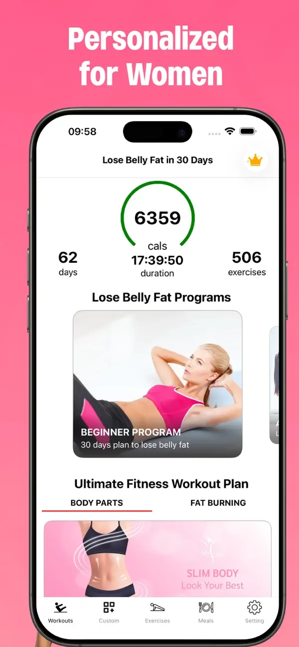 Home Workout for Women - Abs screenshot 2