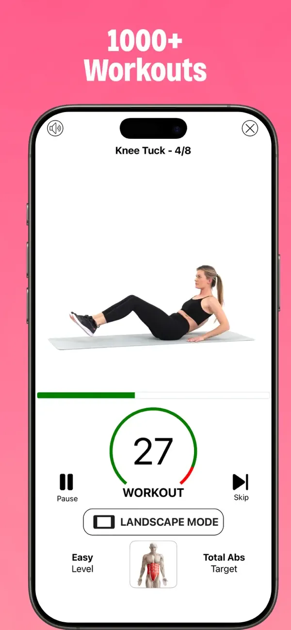 Home Workout for Women - Abs screenshot 4