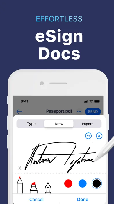 Fill and e Sign Documents, PDF screenshot 1