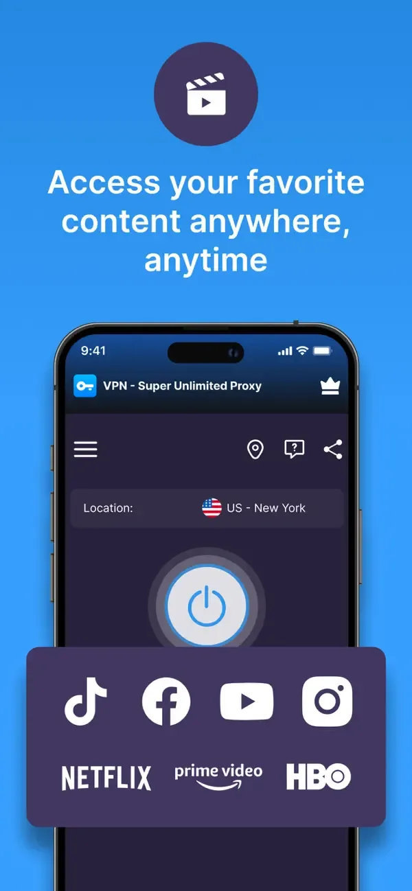 VPN - Super Unlimited Proxy ™ screenshot 1